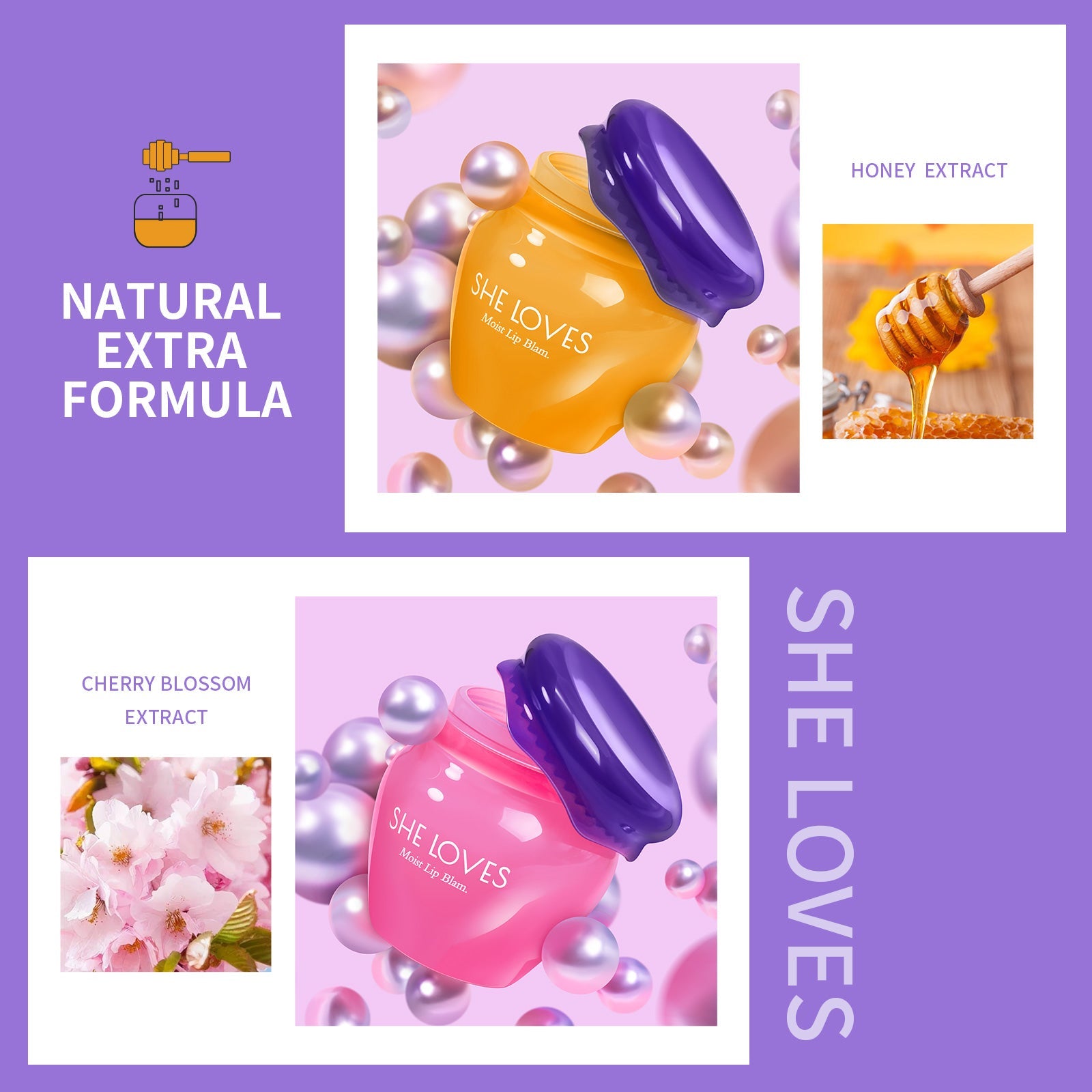 SHELOVES Repair Lip Balm Hydrating &Prevention Dry and Crack Lip Scrubs Exfoliator 10g