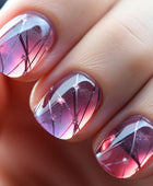 Short Luster Frozen Dyeing Ice-clear Summer Shows Whiteness American Influential Style Nail Art Applique Wearing Nail Art