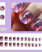 Short Luster Frozen Dyeing Ice-clear Summer Shows Whiteness American Influential Style Nail Art Applique Wearing Nail Art