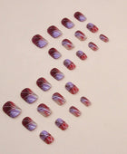 Short Luster Frozen Dyeing Ice-clear Summer Shows Whiteness American Influential Style Nail Art Applique Wearing Nail Art