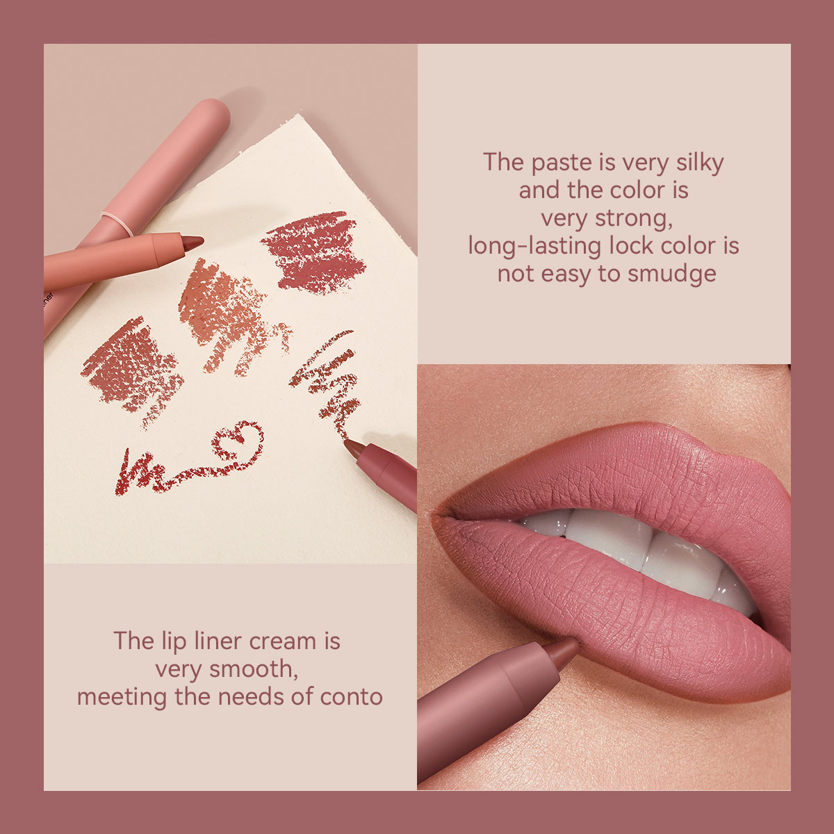 Derol Inspiration Muse Velvet Matte Lippie Pencil Lip Liner 0.6g