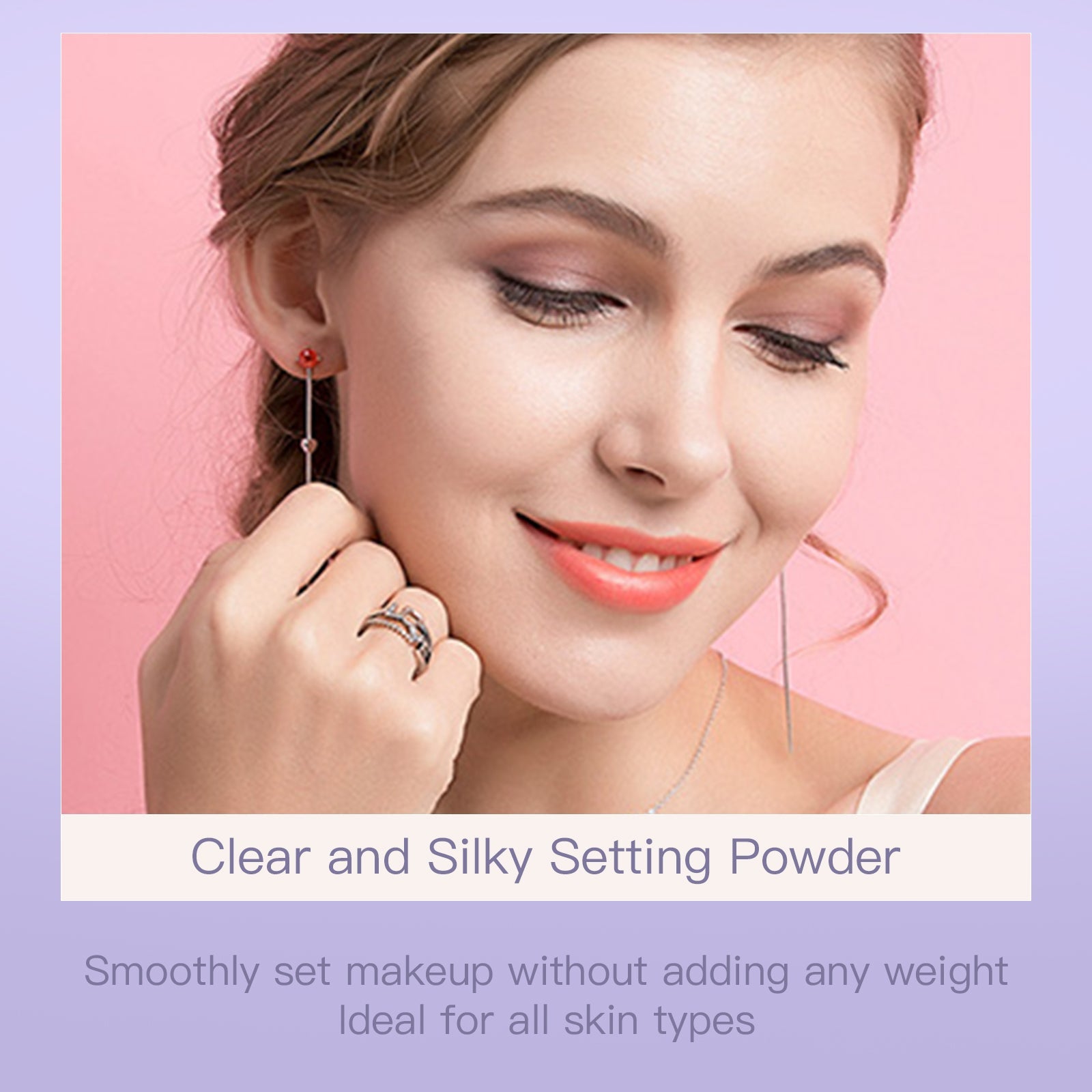 SHELOVES Clear & Silky Fixed Waterproof Makeup Powder 10g