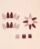 Press on Nails, Stripe Wearable Nail Art Designs, Textured Nail Art Designs, Acorn Nail Designs, Nail Stickers with Various Colors and Styles