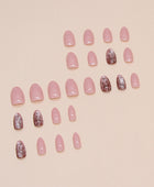 Artificial nails with irregular wearable nail pieces that can be removed, short almond-shaped nail stickers with pure colors