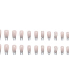 Press on nails, Long ballet suit with metallic gray gradient artistry, French piled diamond butterfly nail art, emotional false nails with wearable nail pieces