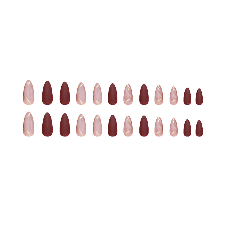 Press on Nails, Stripe Wearable Nail Art Designs, Textured Nail Art Designs, Acorn Nail Designs, Nail Stickers with Various Colors and Styles
