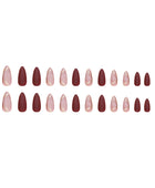Press on Nails, Stripe Wearable Nail Art Designs, Textured Nail Art Designs, Acorn Nail Designs, Nail Stickers with Various Colors and Styles