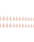 Simple Press on Nails, pure and alluring, the French-style nail art with a sweet and gentle round-shaped almond nail in Europe and America is a great option for foreign trade wearable nails