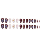 Nail stickers three-dimensional peach false nails cat paw ink painting detachable nail wearings nails pieces