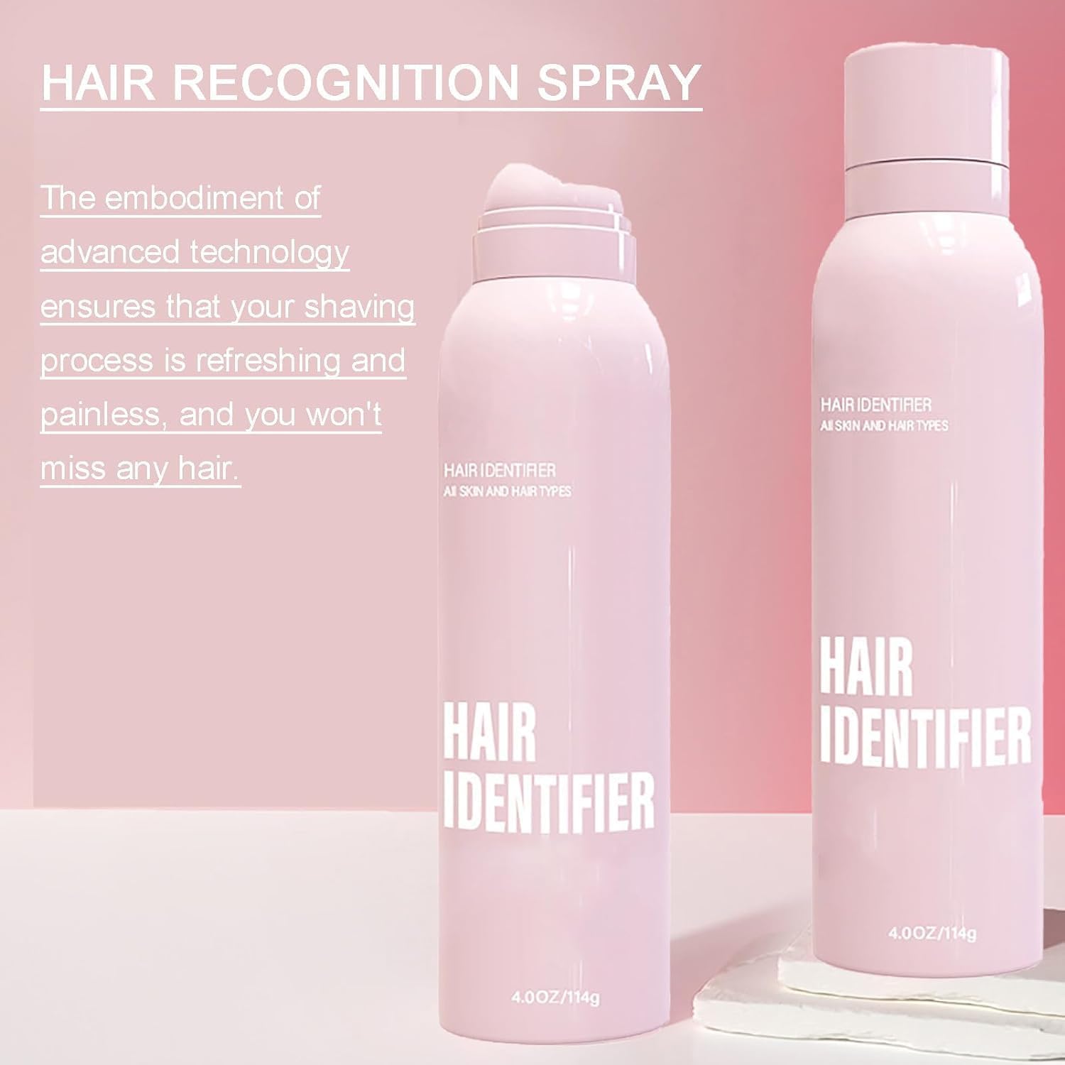 Hair Identifier Spray for Face Shaving, Skin Dermaplaning Spray for Face, Hair Identifier Spray,Suitable for All Skin and Hair