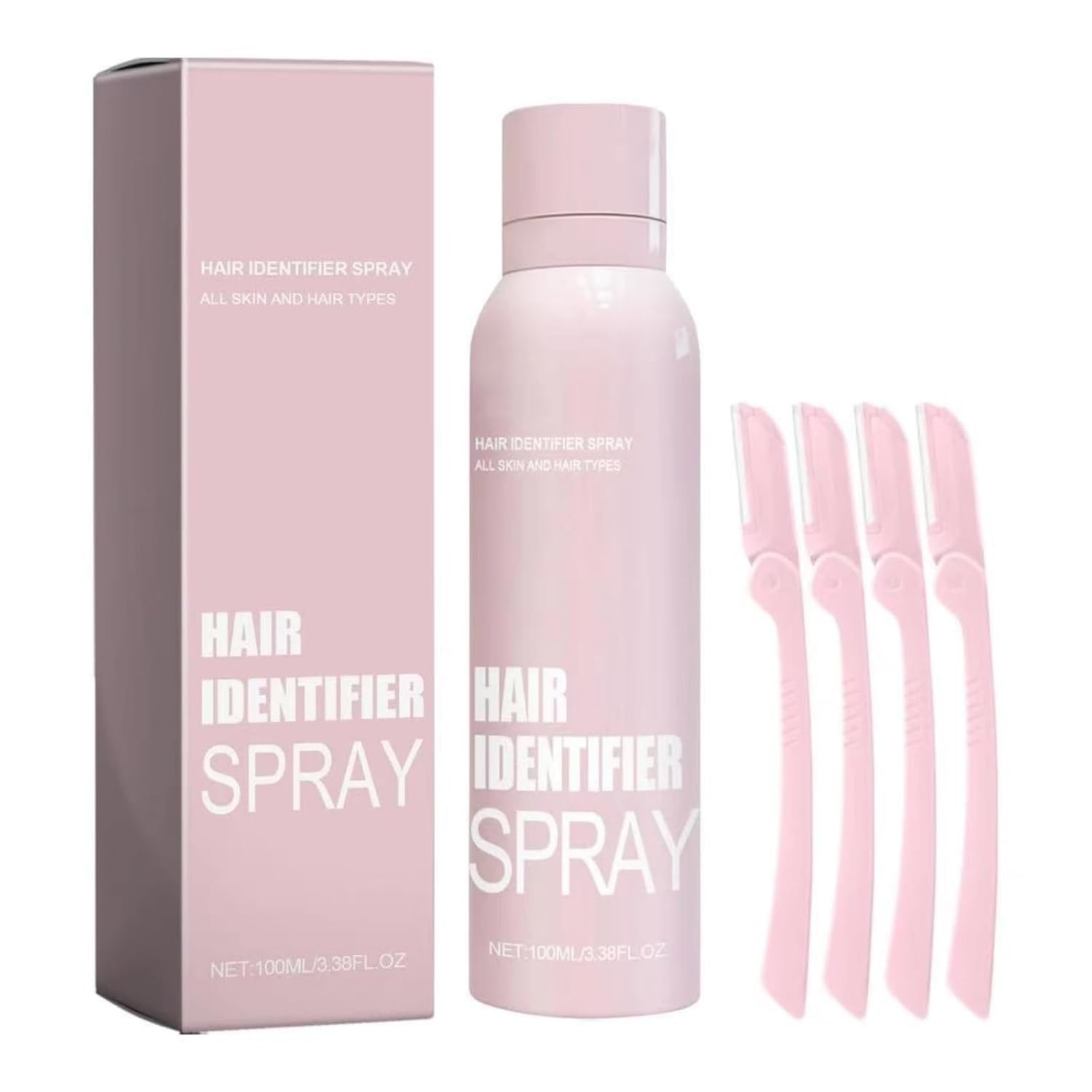 Hair Identifier Spray for Face Shaving, Skin Dermaplaning Spray for Face, Hair Identifier Spray,Suitable for All Skin and Hair