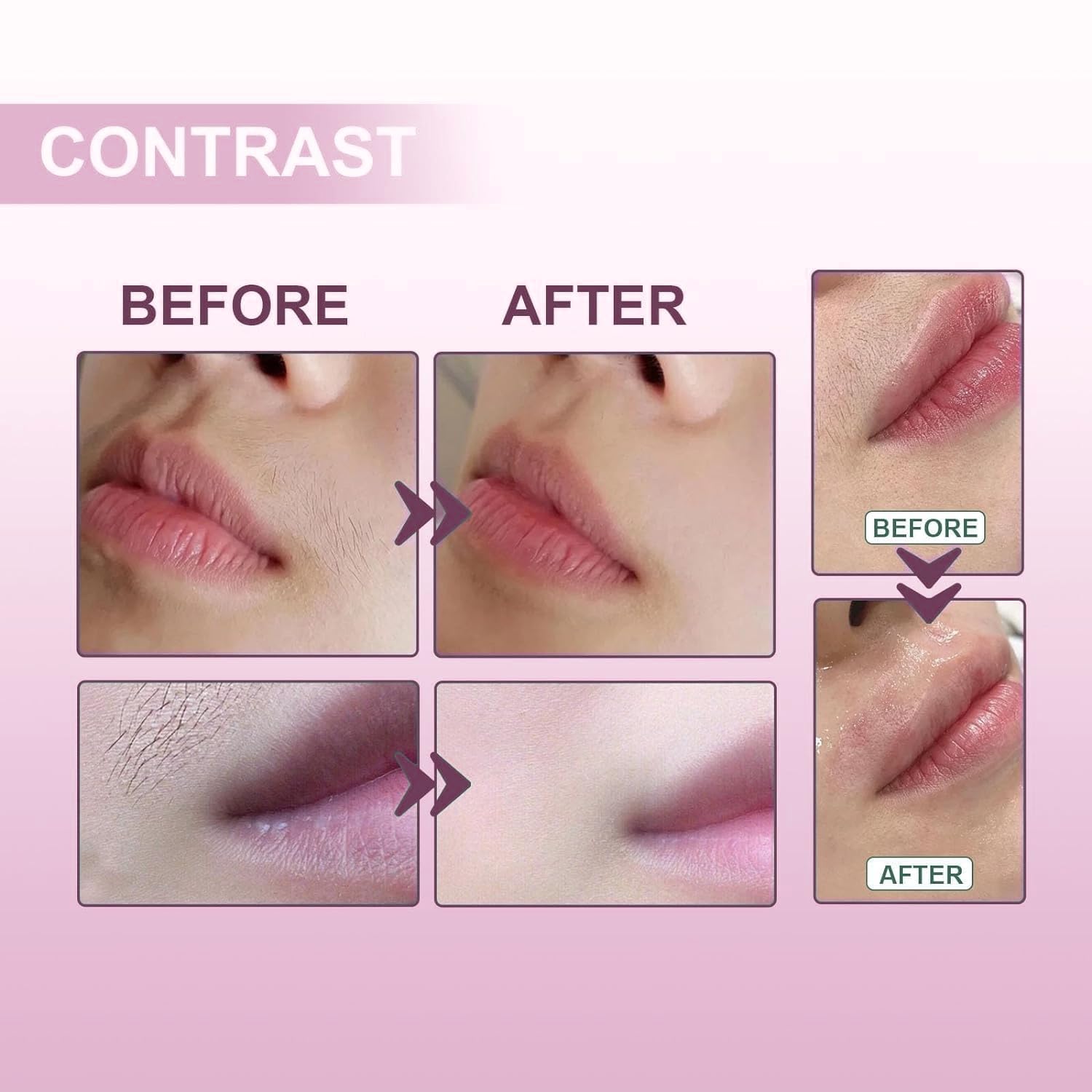 Hair Identifier Spray for Face Shaving, Skin Dermaplaning Spray for Face, Hair Identifier Spray,Suitable for All Skin and Hair