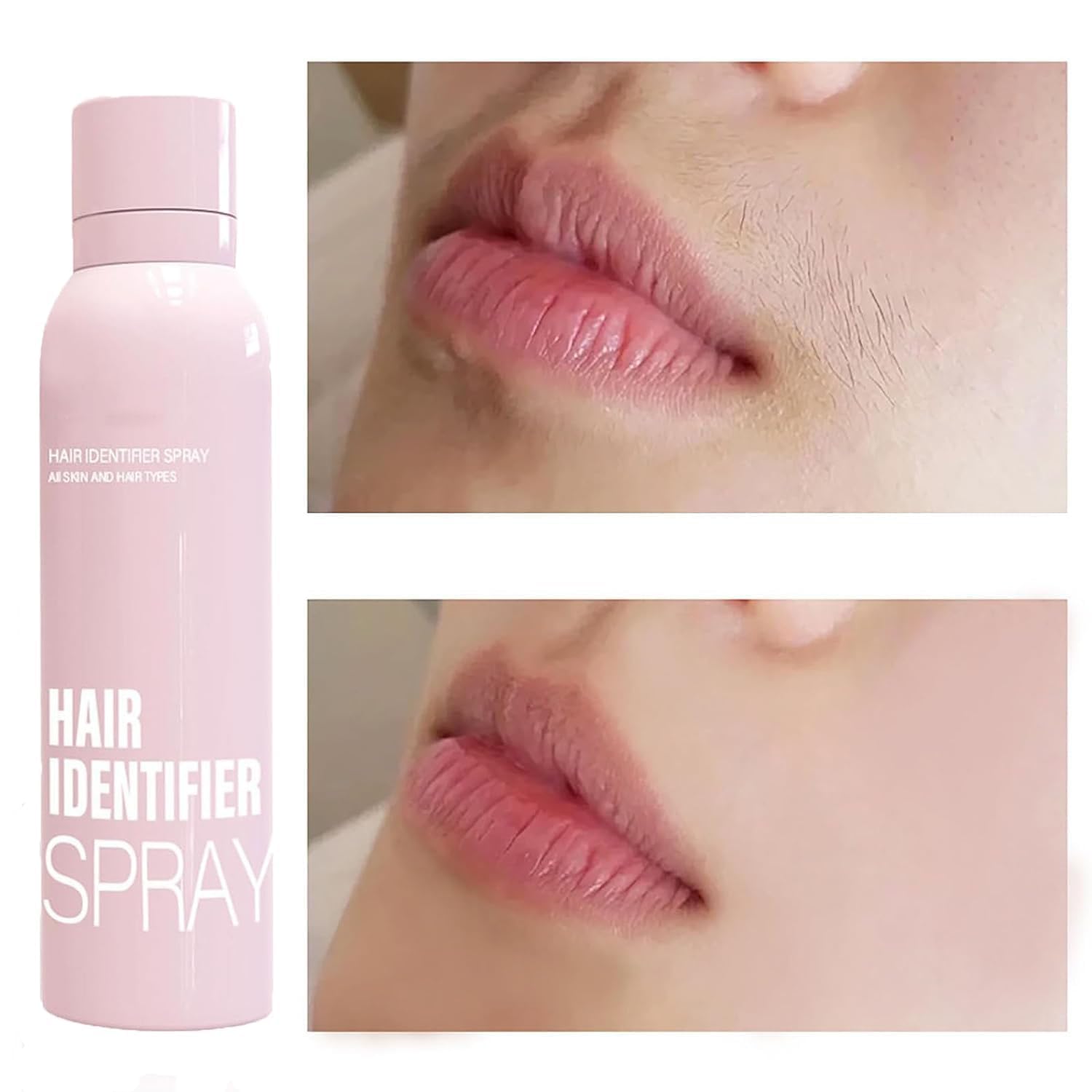 Hair Identifier Spray for Face Shaving, Skin Dermaplaning Spray for Face, Hair Identifier Spray,Suitable for All Skin and Hair