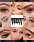 Eyebrow Pomade Waterproof, Tinted Brow Gel Cream with Brush, High-pigmented 24 Hour Wear, Smudge Proof &Sweat-proof, Super Creamy Eyebrow Pomade Filling & Shaping Brows