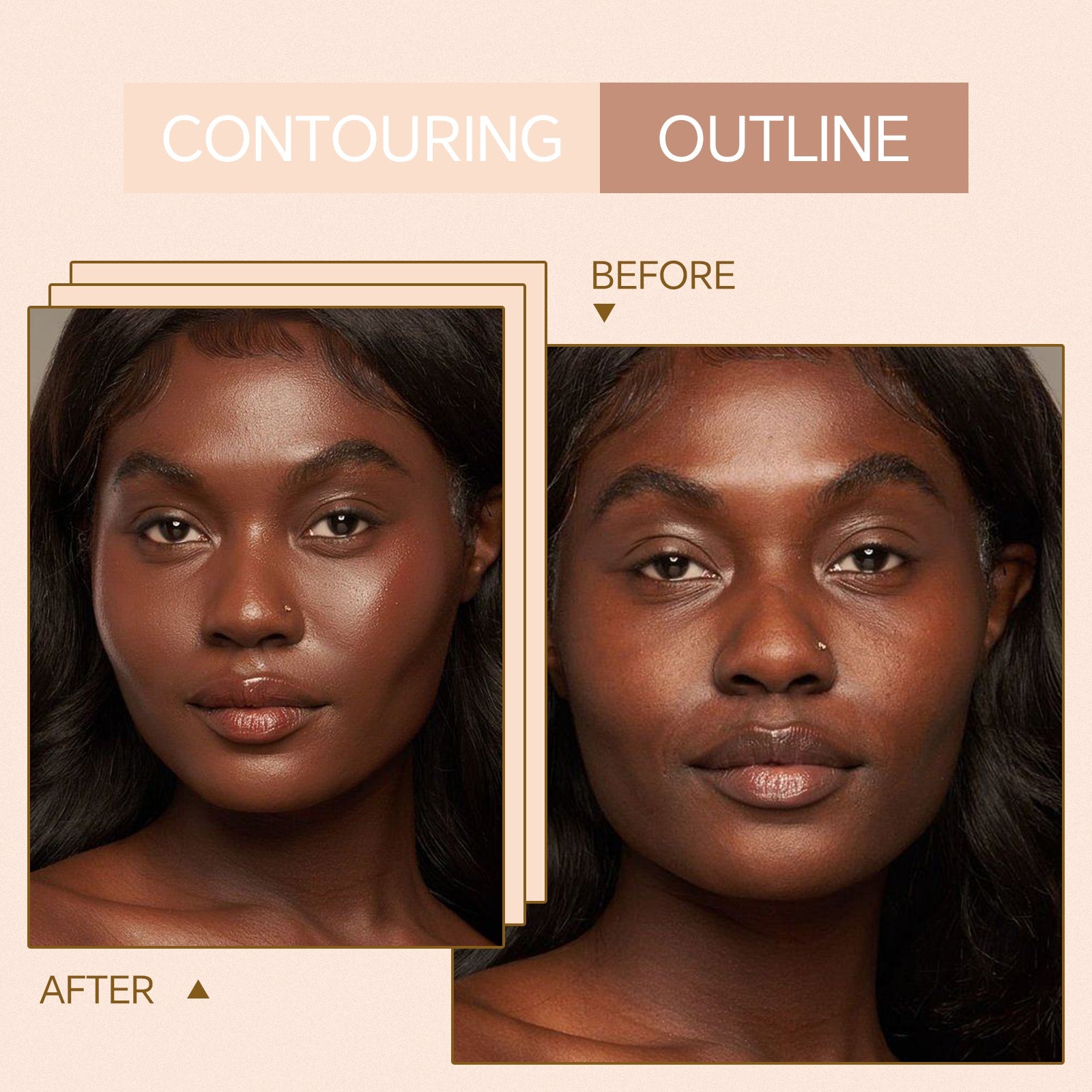 SHELOVES Sculpting Contour Dual-Color Highlight & Contour Bronzer Stick 8.8g