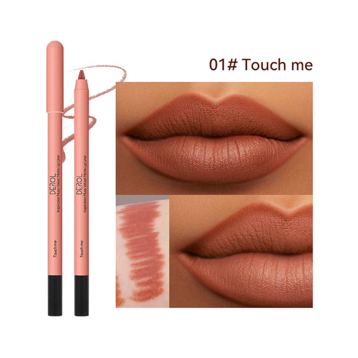 Derol Inspiration Muse Velvet Matte Lippie Pencil Lip Liner 0.6g