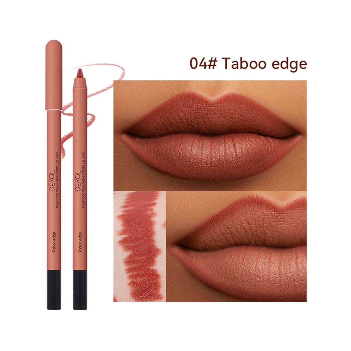 Derol Inspiration Muse Velvet Matte Lippie Pencil Lip Liner 0.6g