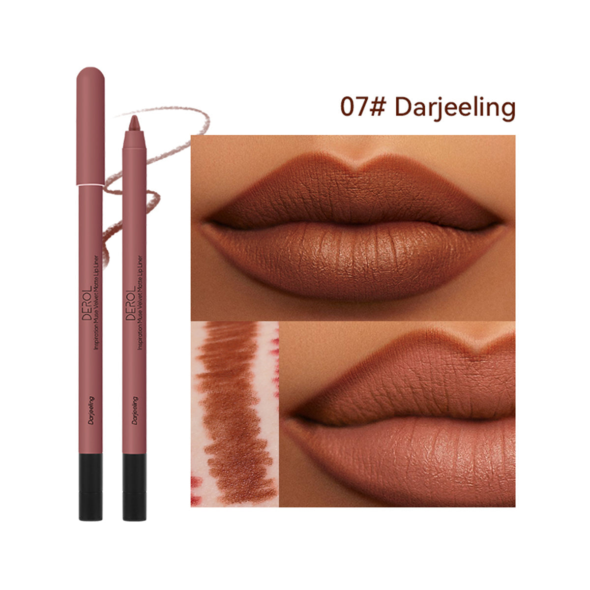Derol Inspiration Muse Velvet Matte Lippie Pencil Lip Liner 0.6g