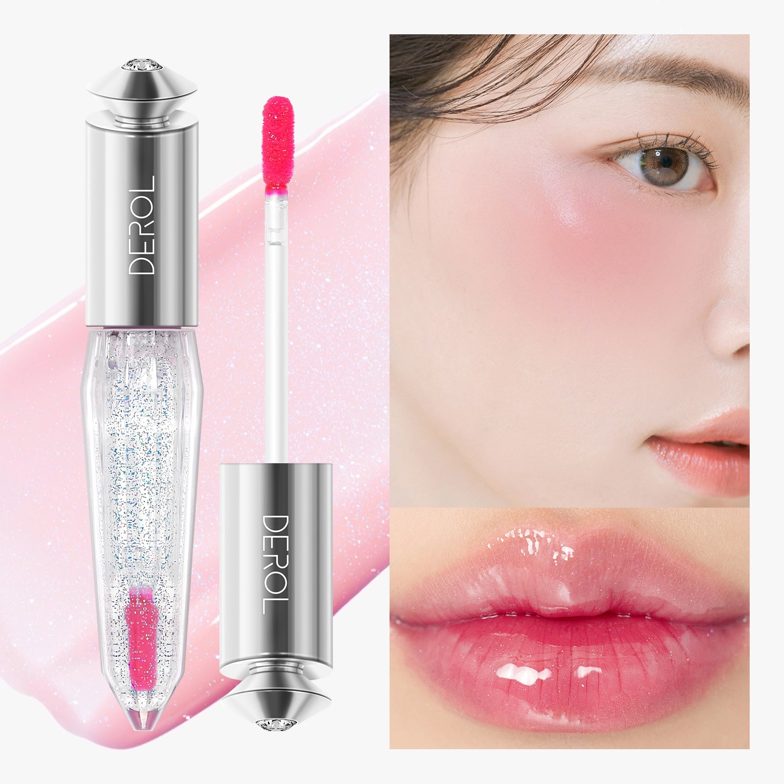 Derol Blush Rouge Color Changing Liquid Blush Oil for Cheek and Lips Tint Rubor Lip Gloss Multi Use